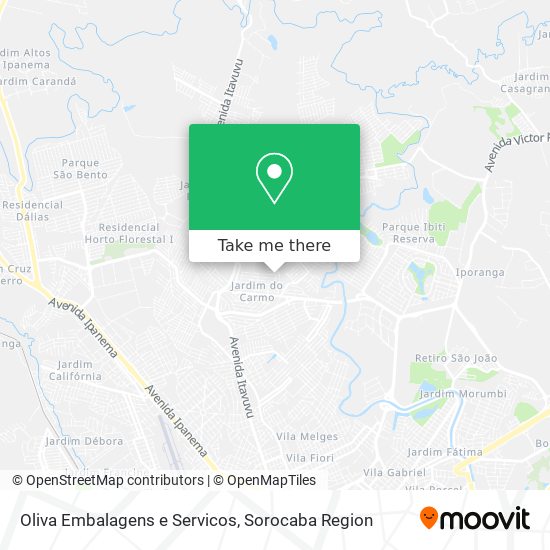 Mapa Oliva Embalagens e Servicos