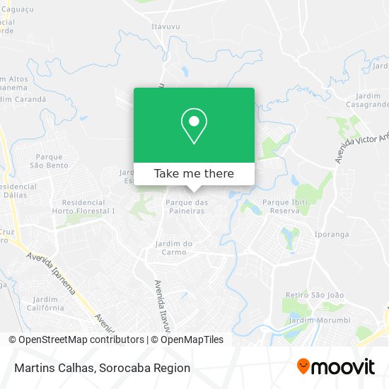 Martins Calhas map