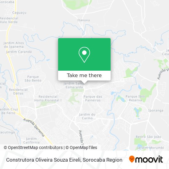Mapa Construtora Oliveira Souza Eireli