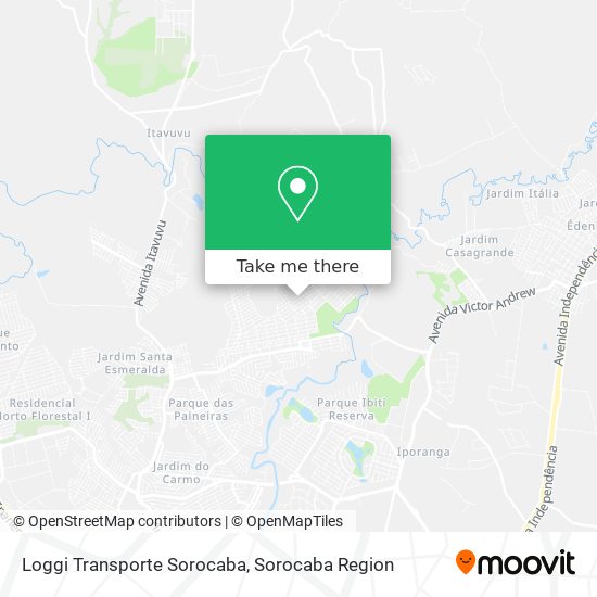 Mapa Loggi Transporte Sorocaba