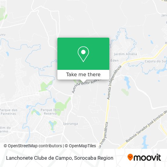 Lanchonete Clube de Campo map