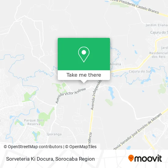 Sorveteria Ki Docura map
