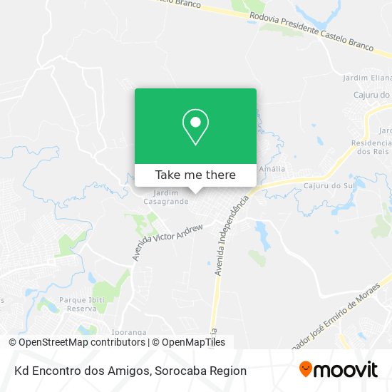 Kd Encontro dos Amigos map