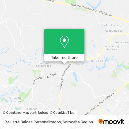 Baluarte Baloes Personalizados map