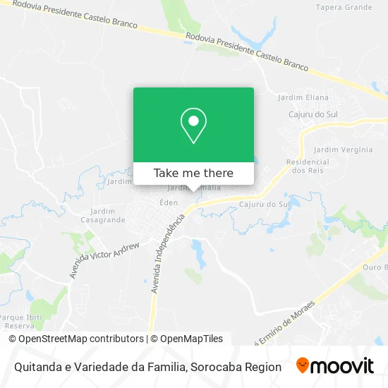 Quitanda e Variedade da Familia map