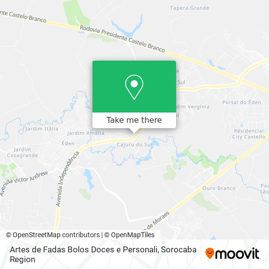 Artes de Fadas Bolos Doces e Personali map