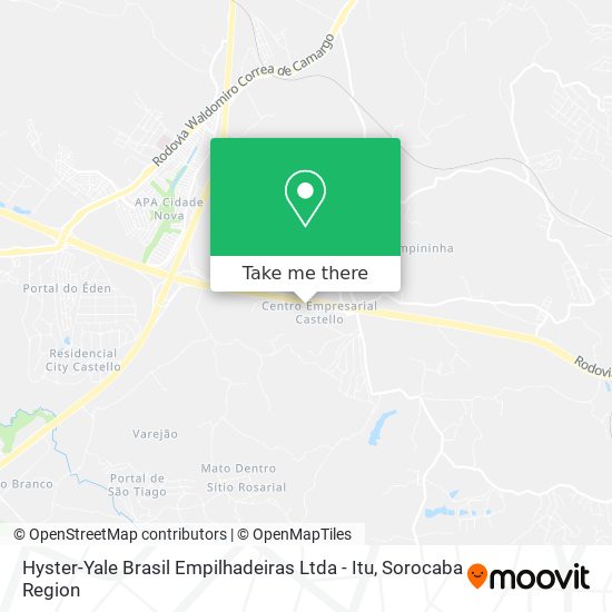 Hyster-Yale Brasil Empilhadeiras Ltda - Itu map