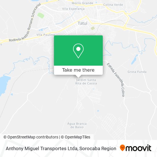 Mapa Anthony Miguel Transportes Ltda