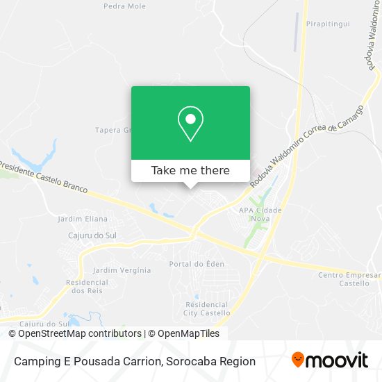 Camping E Pousada Carrion map