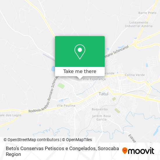 Beto's Conservas Petiscos e Congelados map