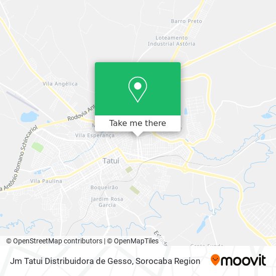 Jm Tatui Distribuidora de Gesso map