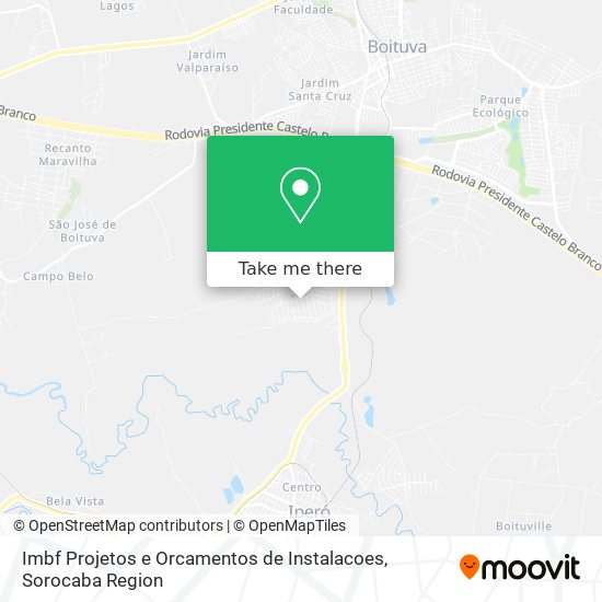 Imbf Projetos e Orcamentos de Instalacoes map