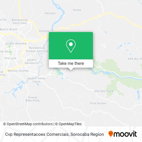 Cvp Representacoes Comerciais map