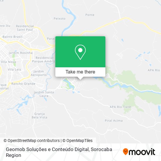 Mapa Geomob Soluções e Conteúdo Digital