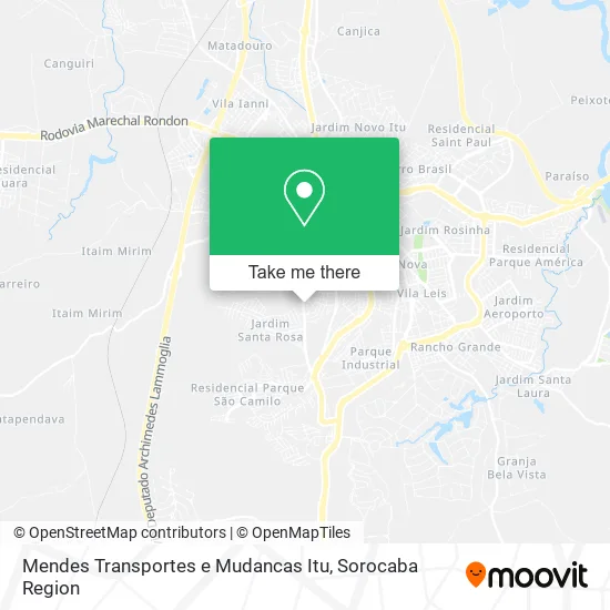 Mendes Transportes e Mudancas Itu map