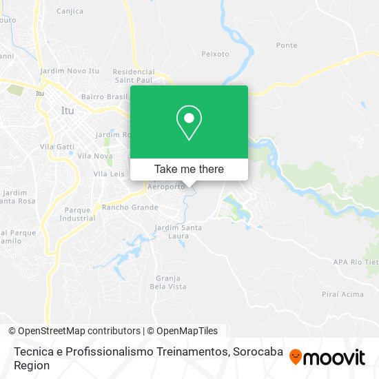 Tecnica e Profissionalismo Treinamentos map