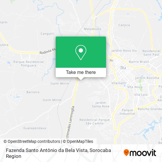 Mapa Fazenda Santo Antônio da Bela Vista