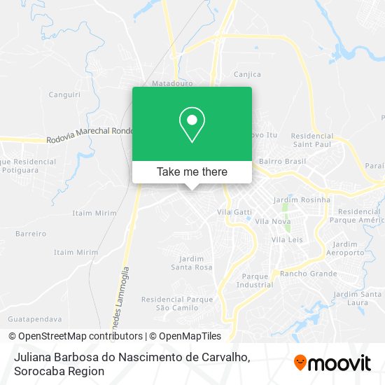Mapa Juliana Barbosa do Nascimento de Carvalho