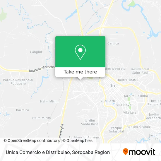 Unica Comercio e Distribuiao map