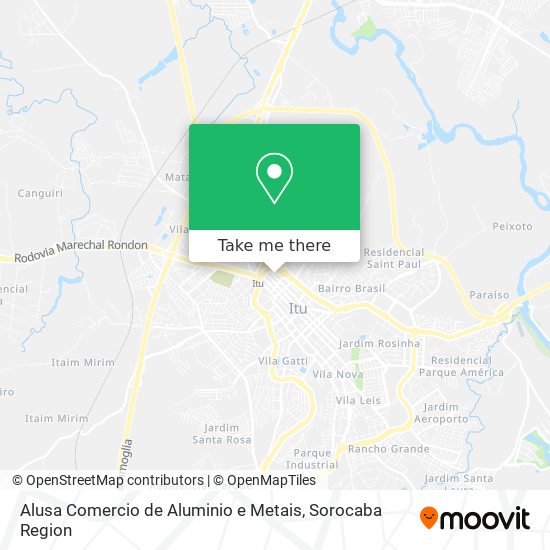 Alusa Comercio de Aluminio e Metais map