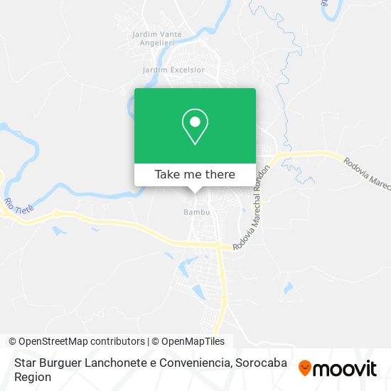 Mapa Star Burguer Lanchonete e Conveniencia