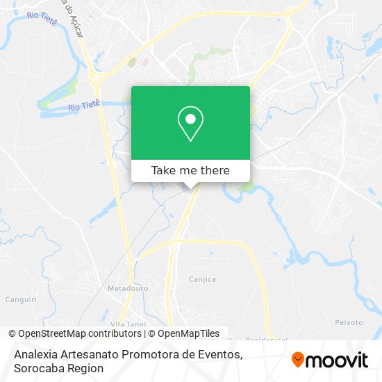 Mapa Analexia Artesanato Promotora de Eventos