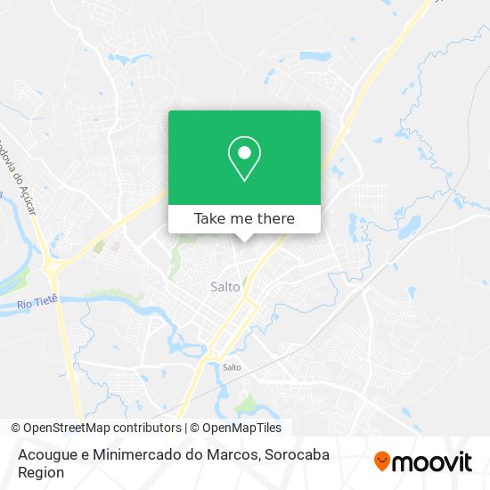 Mapa Acougue e Minimercado do Marcos