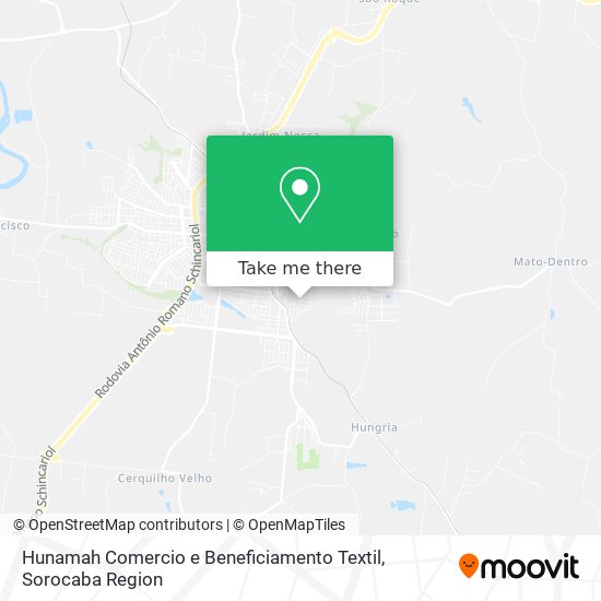 Hunamah Comercio e Beneficiamento Textil map