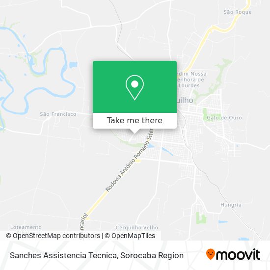 Sanches Assistencia Tecnica map