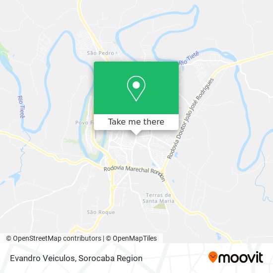 Evandro Veiculos map