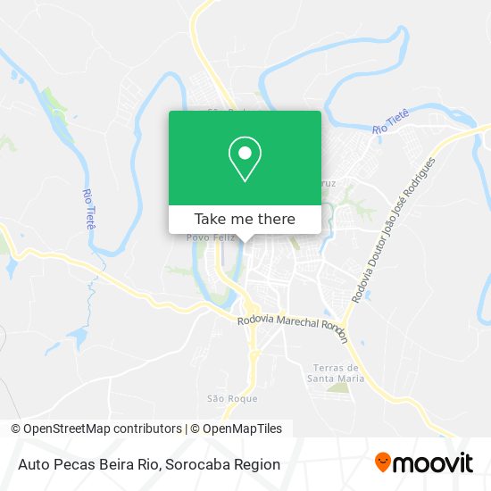 Mapa Auto Pecas Beira Rio