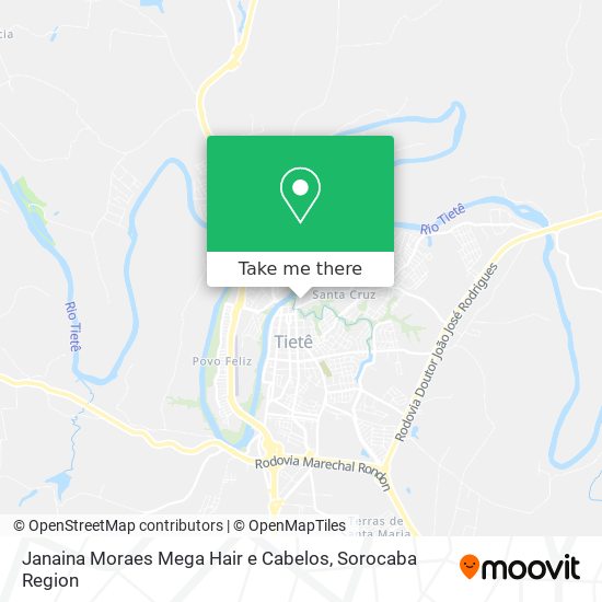 Mapa Janaina Moraes Mega Hair e Cabelos