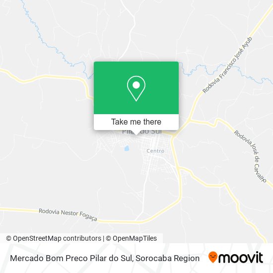 Mercado Bom Preco Pilar do Sul map