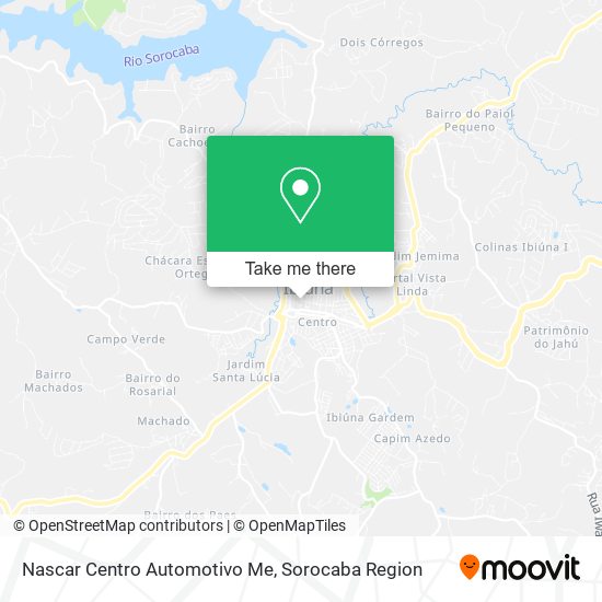 Nascar Centro Automotivo Me map