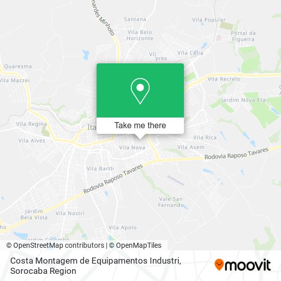 Costa Montagem de Equipamentos Industri map