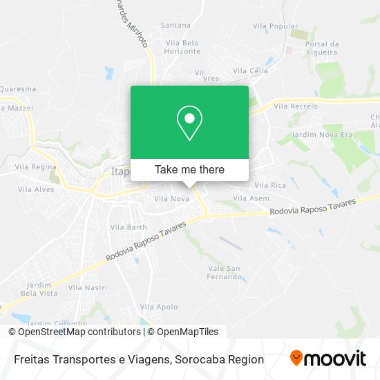 Freitas Transportes e Viagens map