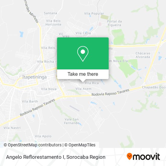 Mapa Angelo Reflorestamento I