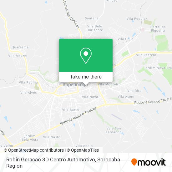 Robin Geracao 3D Centro Automotivo map