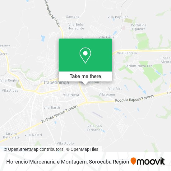 Florencio Marcenaria e Montagem map