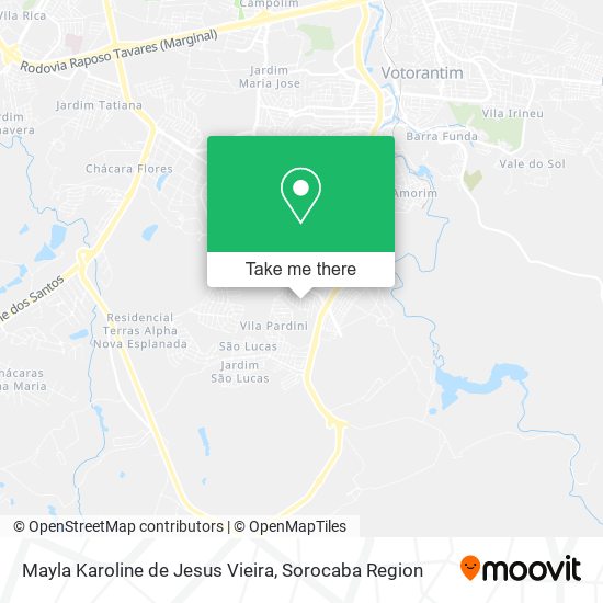 Mayla Karoline de Jesus Vieira map