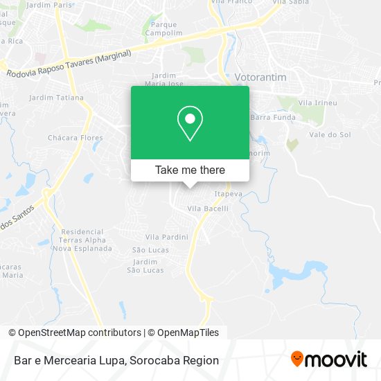 Bar e Mercearia Lupa map