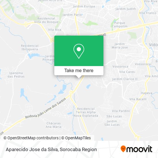 Mapa Aparecido Jose da Silva