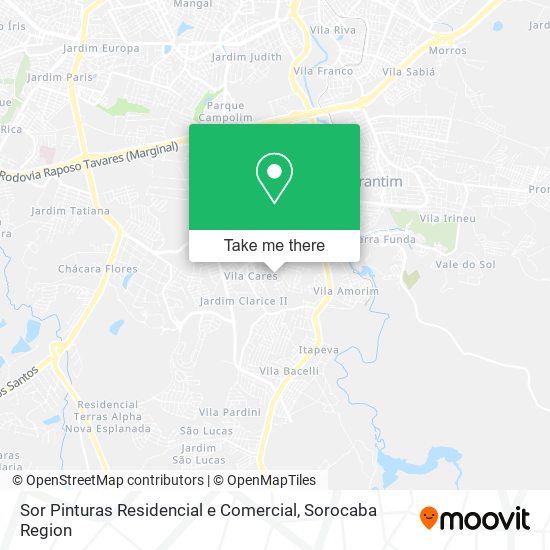 Mapa Sor Pinturas Residencial e Comercial