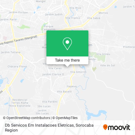 Db Servicos Em Instalacoes Eletricas map