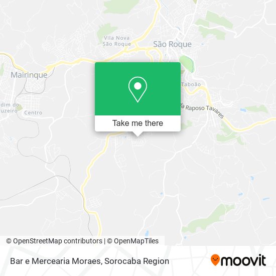 Mapa Bar e Mercearia Moraes