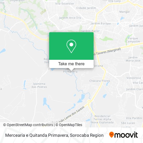 Mercearia e Quitanda Primavera map