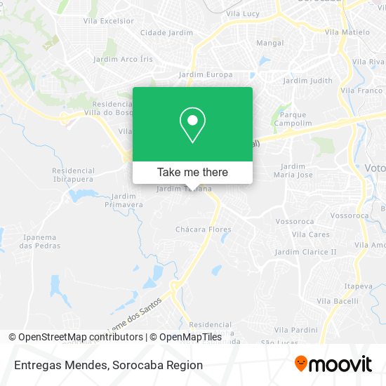 Entregas Mendes map
