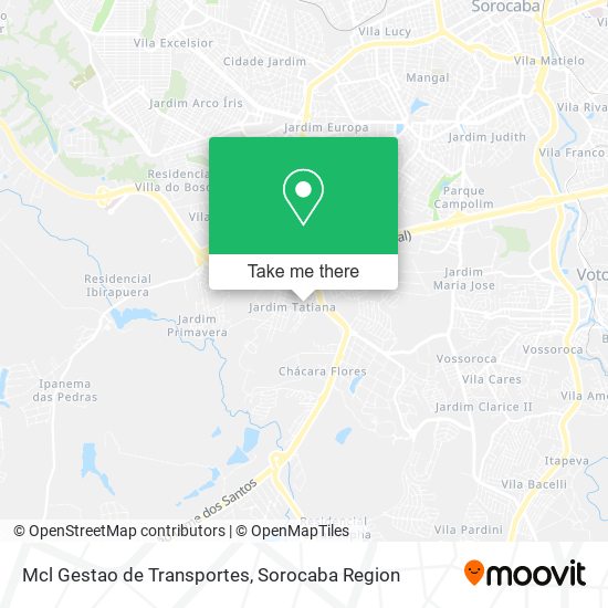 Mcl Gestao de Transportes map