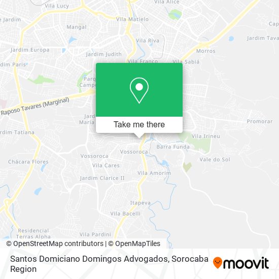 Santos Domiciano Domingos Advogados map