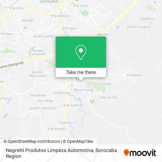 Negretti Produtos Limpeza Automotiva map